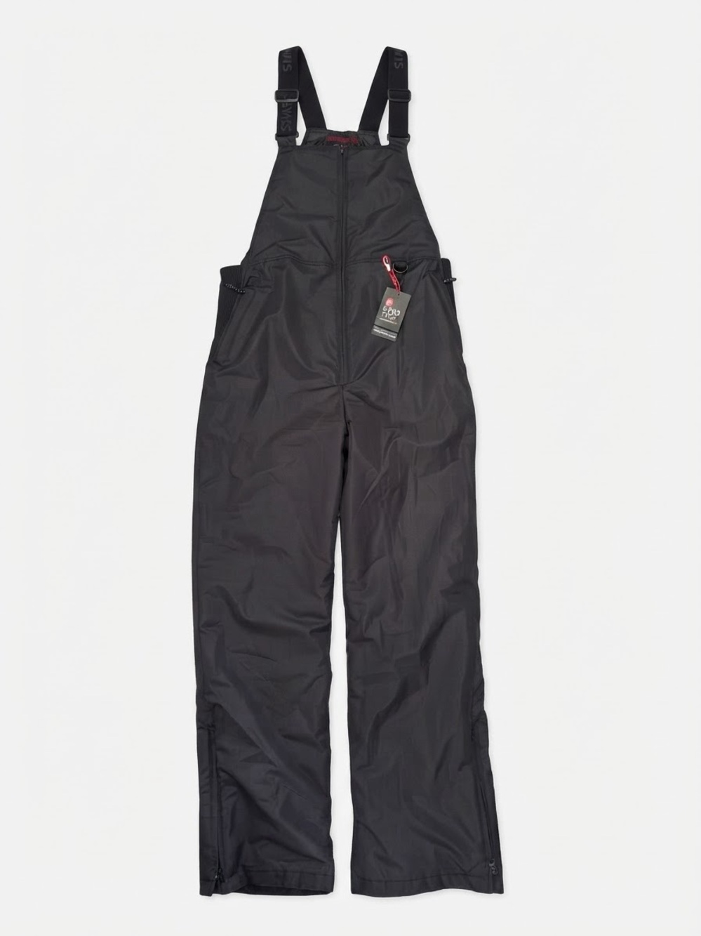 Swiss Tech Black Snow Bib Overalls - Size Medium